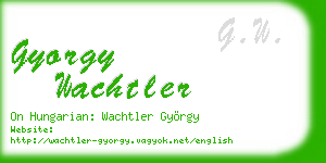 gyorgy wachtler business card